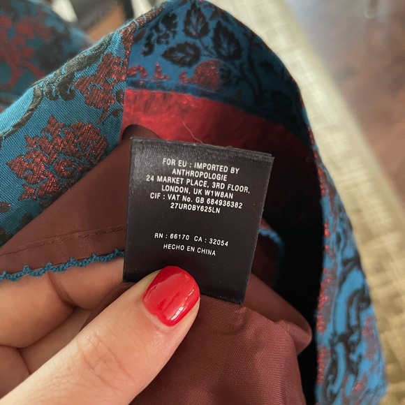 ANTHROPOLOGIE Leifnotes Cocktail Dress NWT Sz 6 - Picture 8 of 12